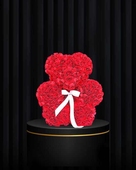 Red Rose Teddy Arrangement